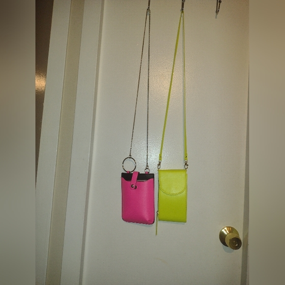 Neon Pink and Yellow Purse - Picture 1 of 3